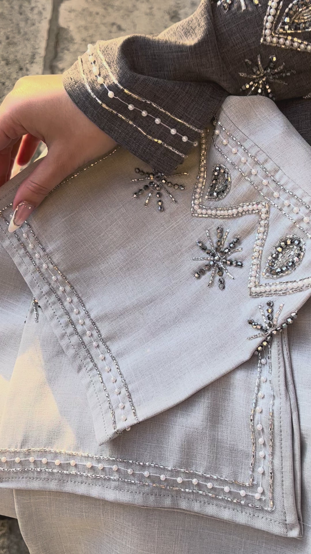 Abaya Pluie de Perles