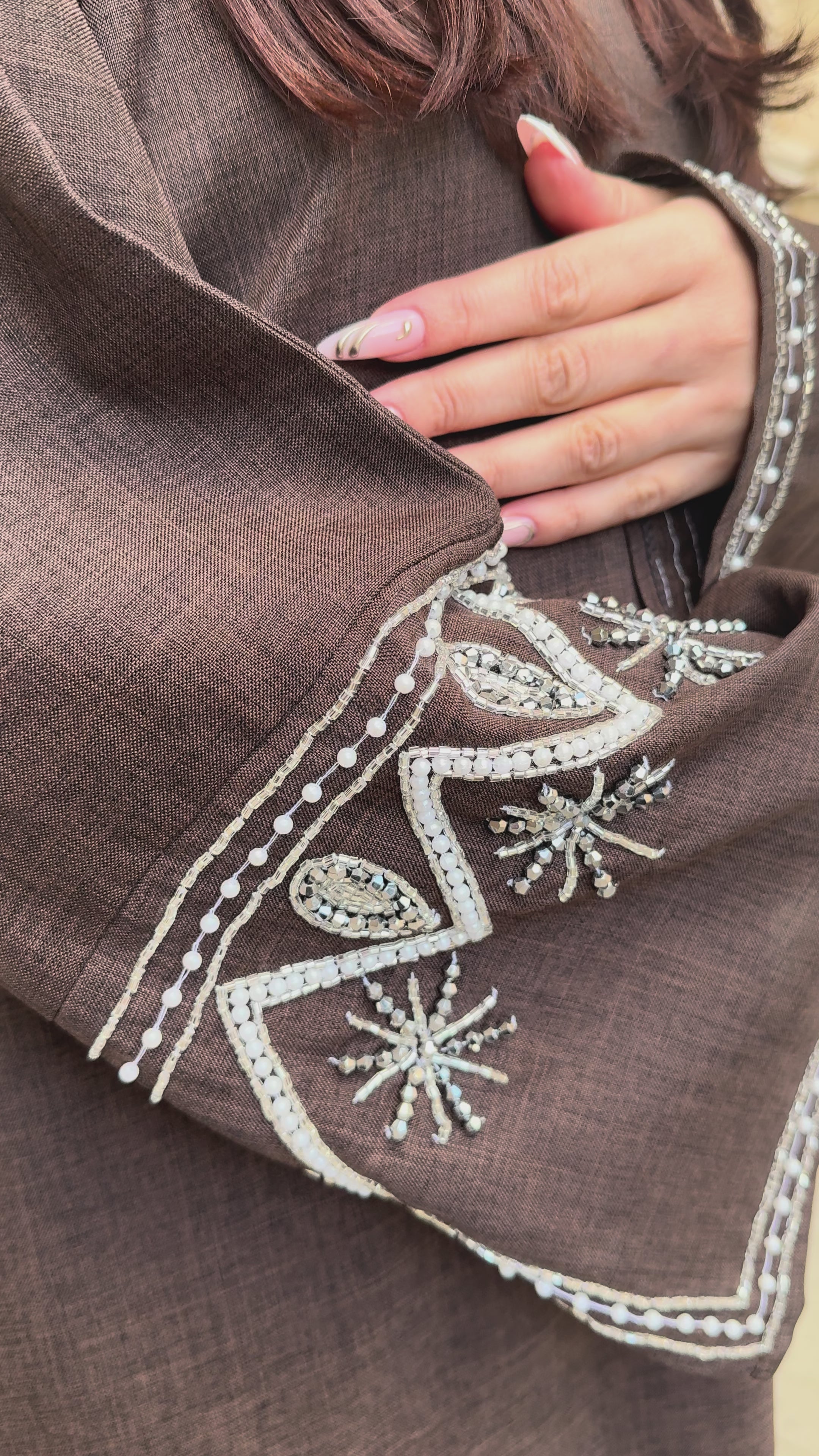 Abaya Pluie de Perles